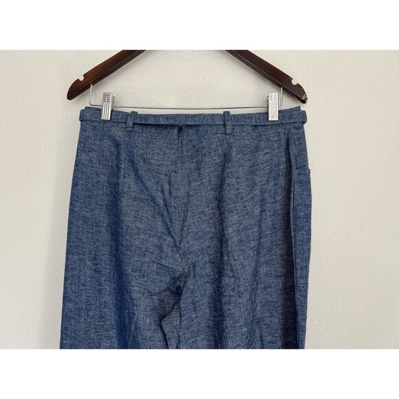 Zimmermann Eden Chambray Flared Pants Blue Size AU 3/US 10 - Picture 12 of 14
